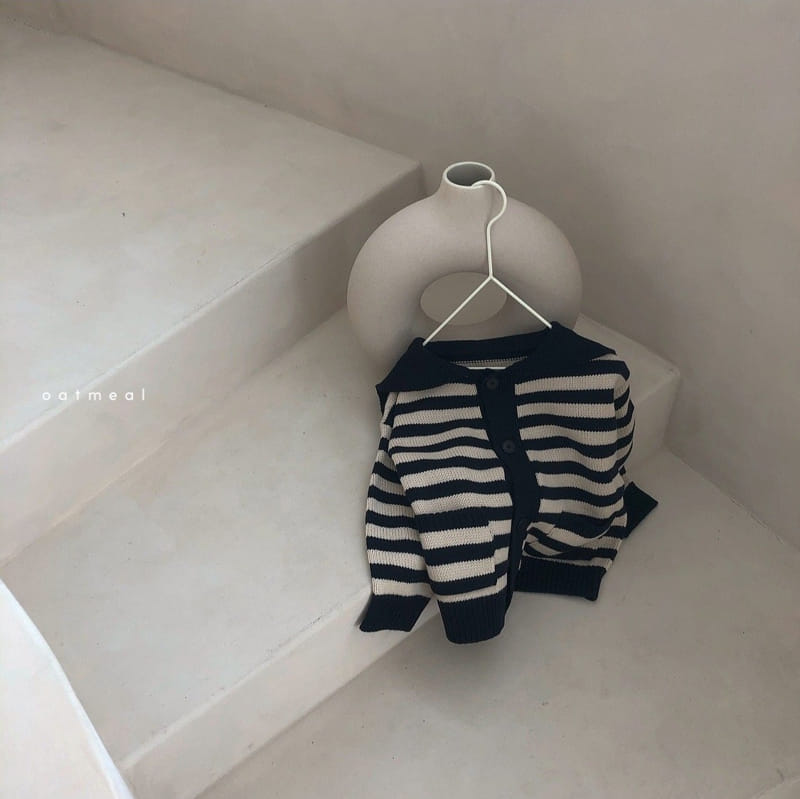 OATMEAL - Korean Children Fashion - #Kfashion4kids - Ovening Knit Cardigan - 2