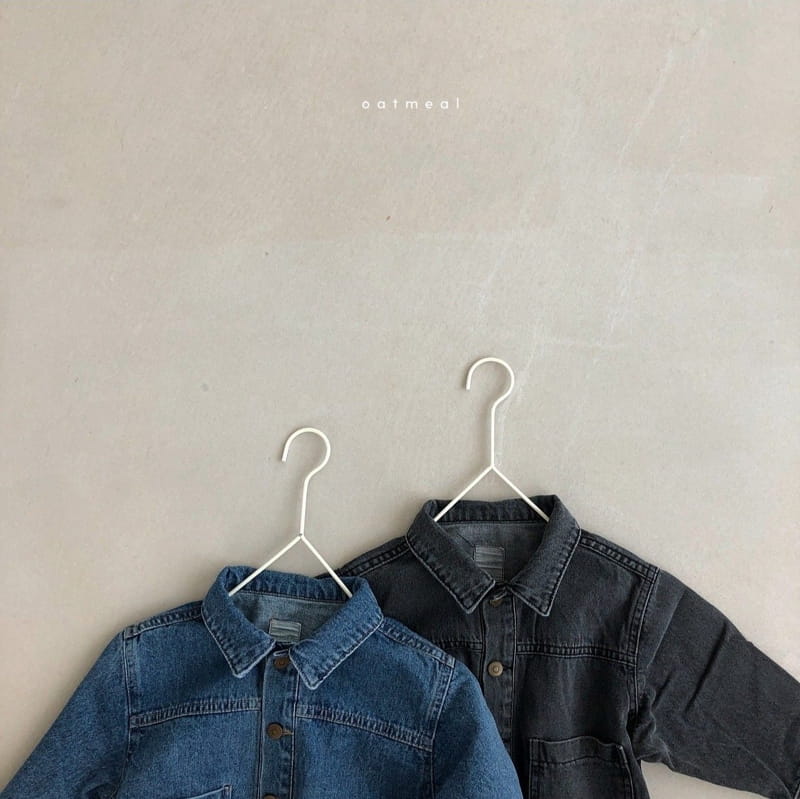 OATMEAL - Korean Children Fashion - #Kfashion4kids - Froha Denim Jacket