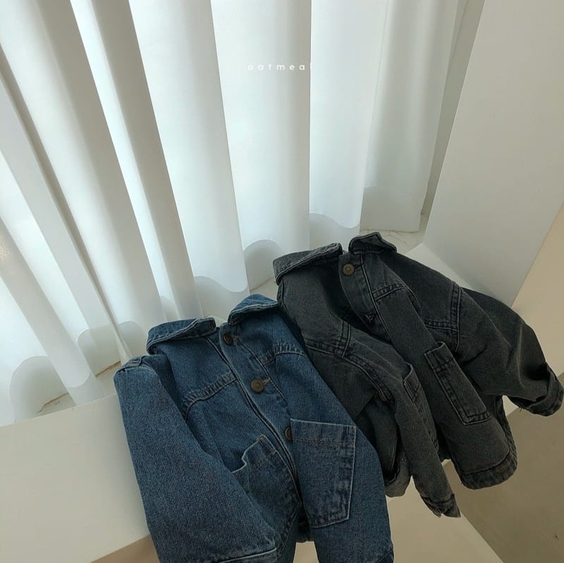 OATMEAL - Korean Children Fashion - #Kfashion4kids - Froha Denim Jacket - 2