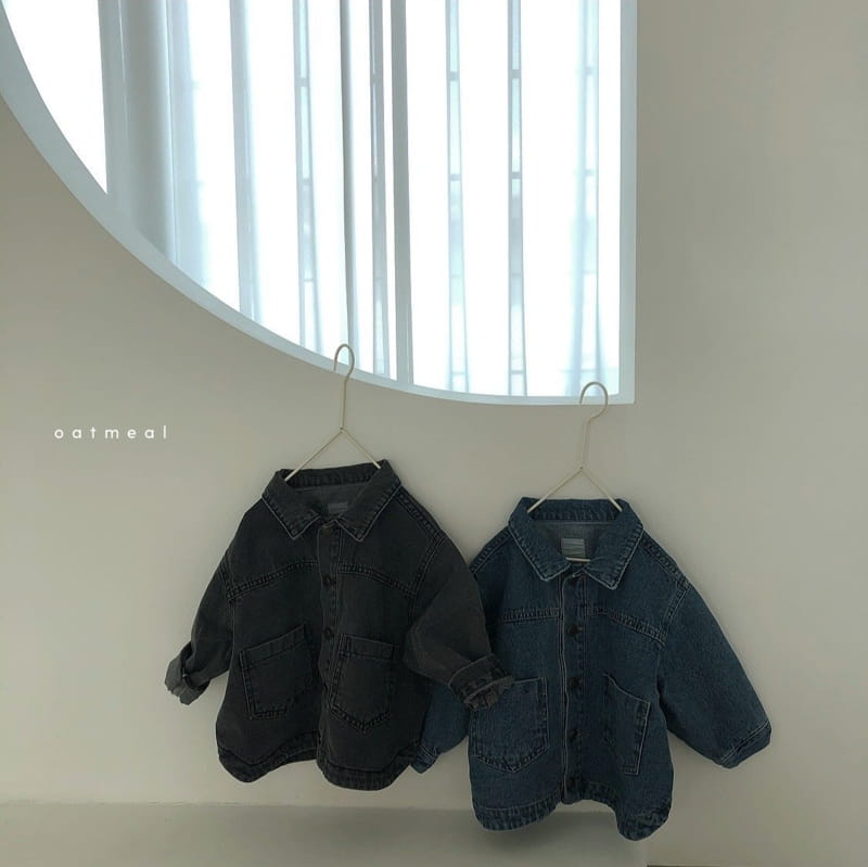 OATMEAL - Korean Children Fashion - #Kfashion4kids - Froha Denim Jacket - 3