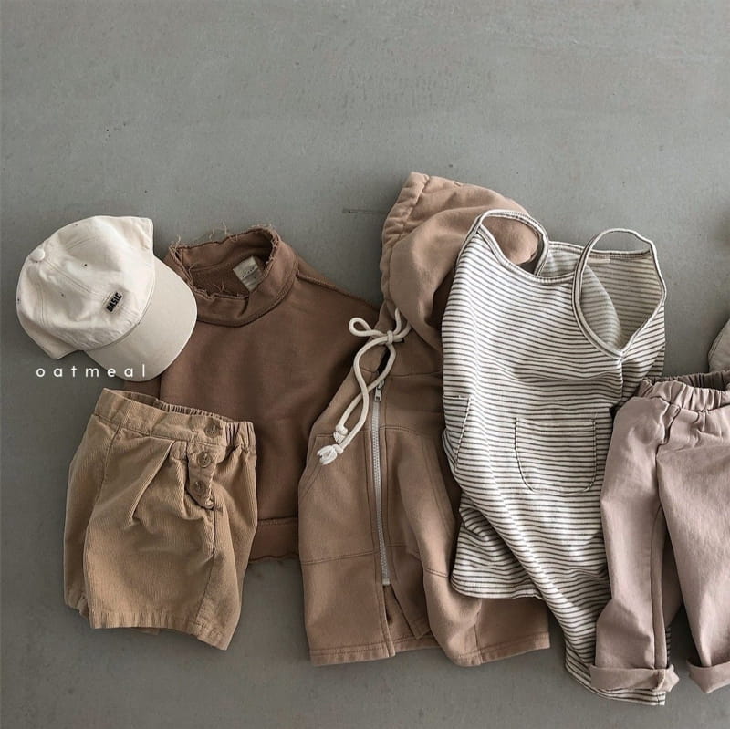 OATMEAL - Korean Children Fashion - #Kfashion4kids - By Me Stripe Jumpsuit - 12