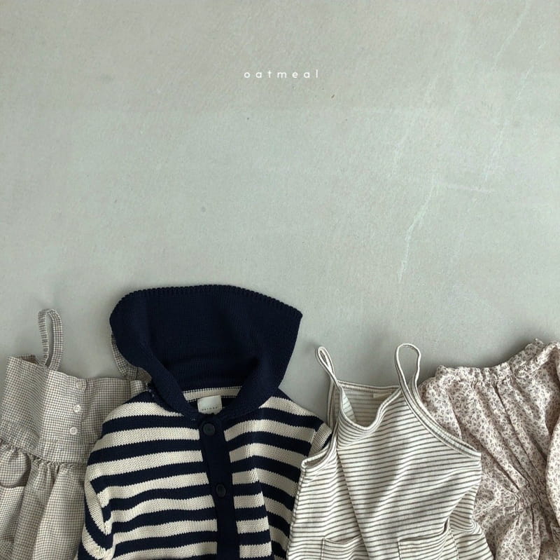 OATMEAL - Korean Children Fashion - #Kfashion4kids - By Me Stripe Jumpsuit - 6