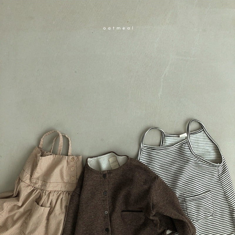 OATMEAL - Korean Children Fashion - #Kfashion4kids - By Me Stripe Jumpsuit - 8