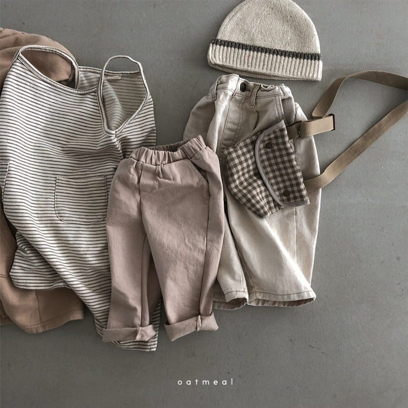 OATMEAL - Korean Children Fashion - #Kfashion4kids - By Me Stripe Jumpsuit - 9