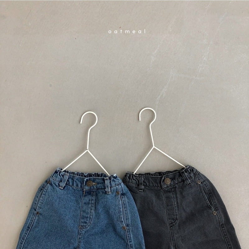 OATMEAL - Korean Children Fashion - #Kfashion4kids - Giony Denim Pants