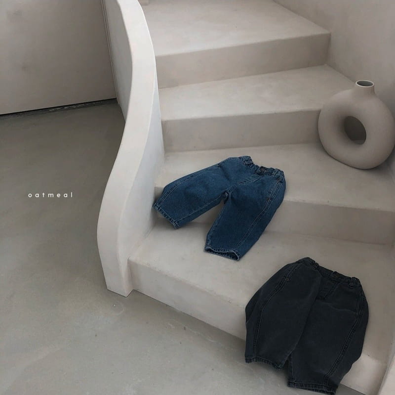 OATMEAL - Korean Children Fashion - #Kfashion4kids - Giony Denim Pants - 2