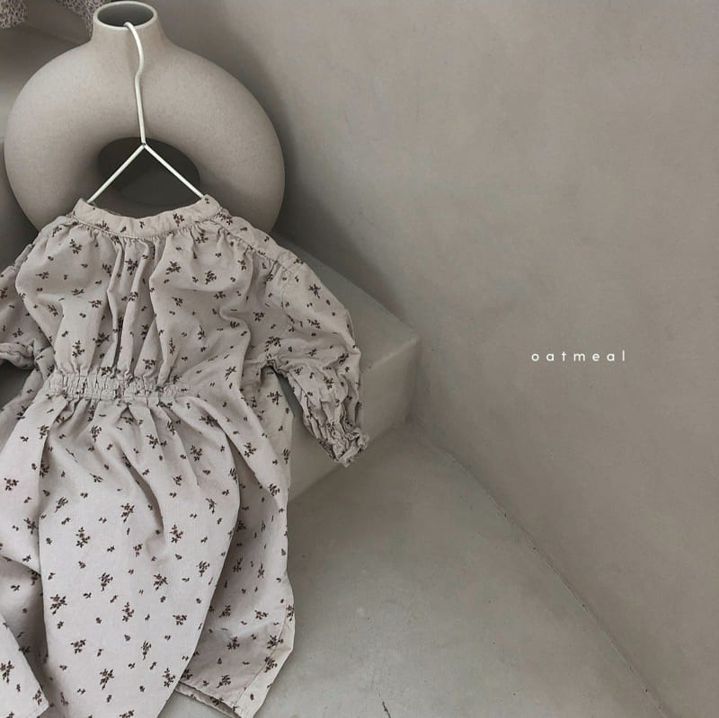 OATMEAL - Korean Children Fashion - #Kfashion4kids - Floral one-piece - 5