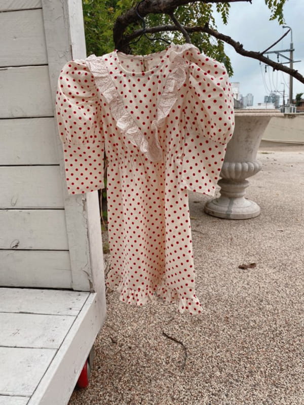 OJODEPAPA - Korean Children Fashion - #Kfashion4kids - Polka Dot One-piece - 5