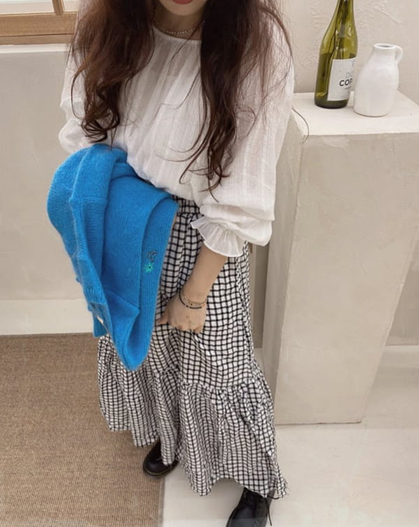 OJODEPAPA - Korean Children Fashion - #Kfashion4kids - Adult Coco Check Skirt - 5