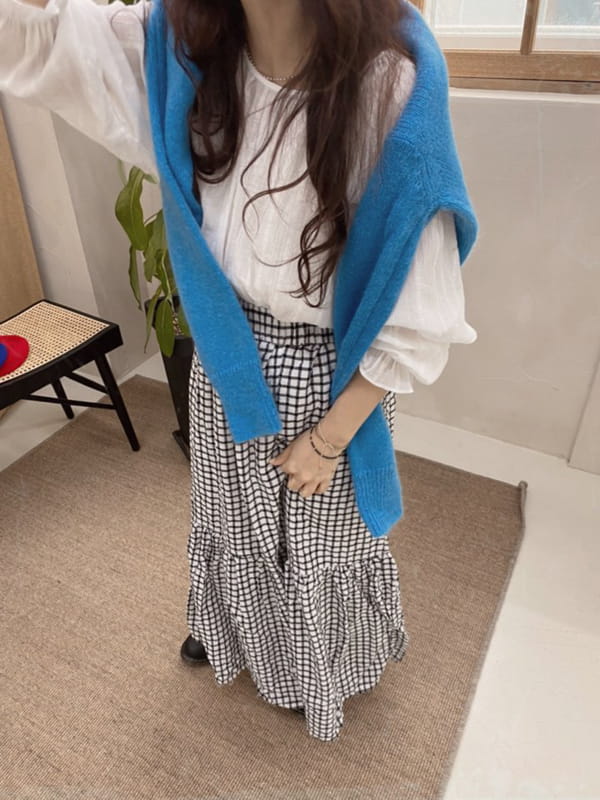 OJODEPAPA - Korean Children Fashion - #Kfashion4kids - Adult Coco Check Skirt - 7
