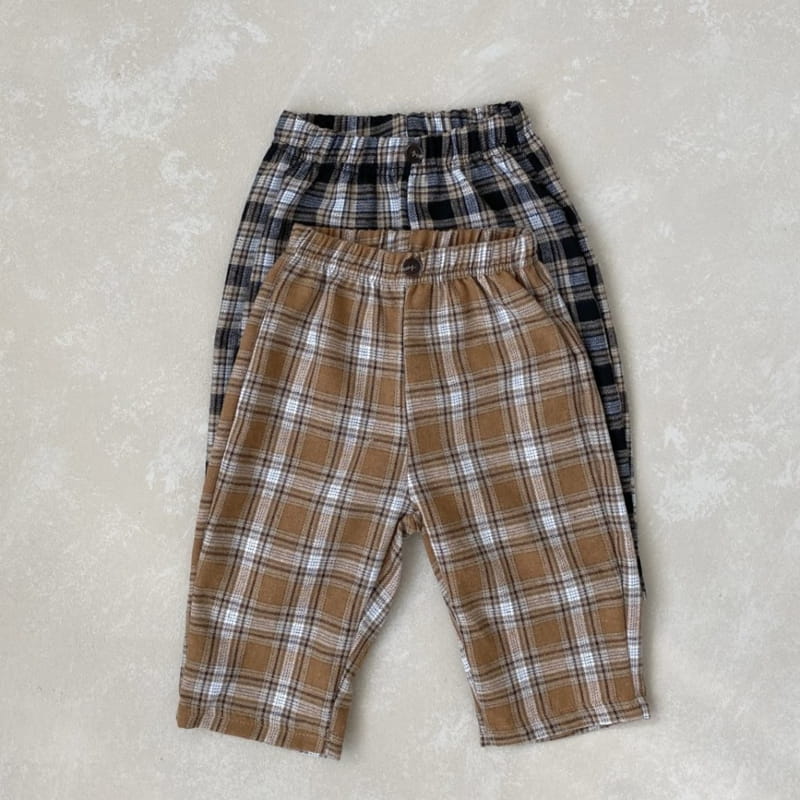 OOTT BEBE - Korean Children Fashion - #Kfashion4kids - Jina Check Pants - 2