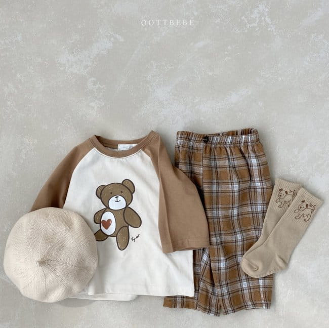 OOTT BEBE - Korean Children Fashion - #Kfashion4kids - Jina Check Pants - 9