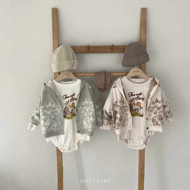 OOTT BEBE - Korean Children Fashion - #Kfashion4kids - Story Sweatshirt Bodysuit - 10