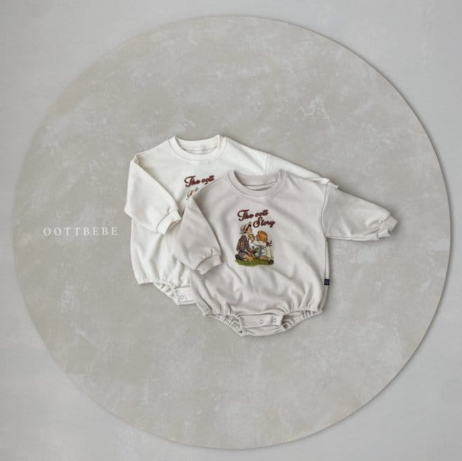 OOTT BEBE - Korean Children Fashion - #Kfashion4kids - Story Sweatshirt Bodysuit - 3