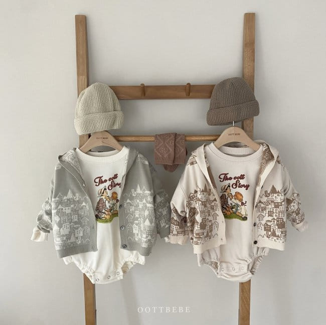 OOTT BEBE - Korean Children Fashion - #Kfashion4kids - Story Sweatshirt Bodysuit - 8