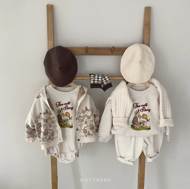OOTT BEBE - Korean Children Fashion - #Kfashion4kids - Story Sweatshirt Bodysuit - 9