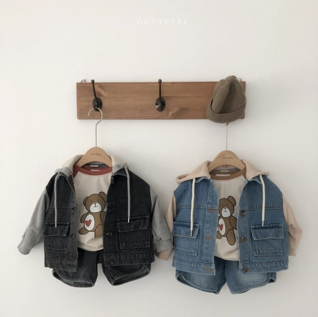 OOTT BEBE - Korean Children Fashion - #Kfashion4kids - Thank You Bear Raglan Tee - 4