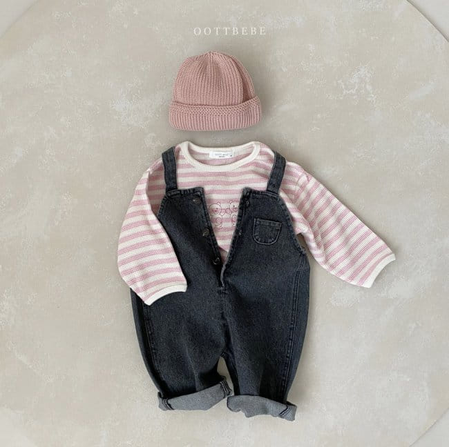 OOTT BEBE - Korean Children Fashion - #Kfashion4kids - Waffle Bear Sweatshirt - 8