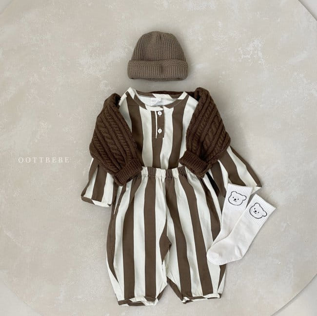 OOTT BEBE - Korean Children Fashion - #Kfashion4kids - Balance Top Bottom Set - 11