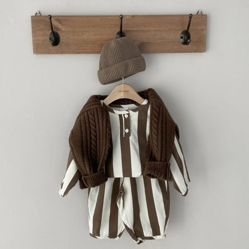 OOTT BEBE - Korean Children Fashion - #Kfashion4kids - Balance Top Bottom Set - 2