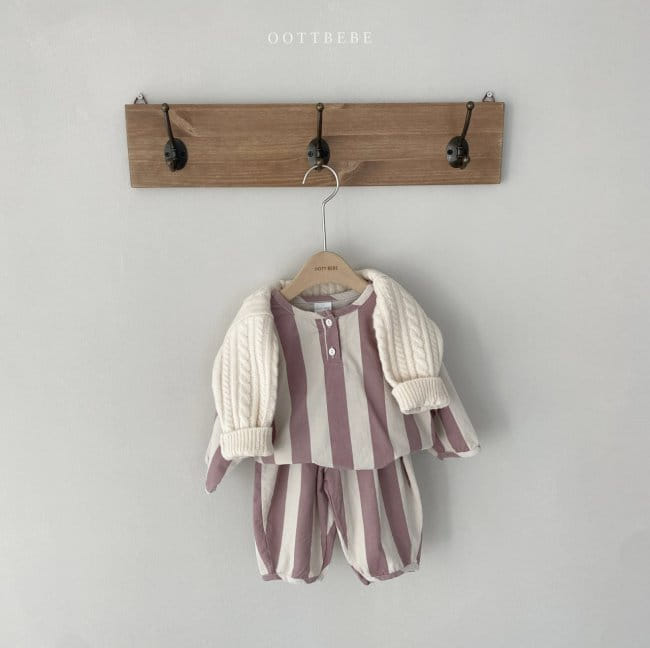 OOTT BEBE - Korean Children Fashion - #Kfashion4kids - Balance Top Bottom Set - 5