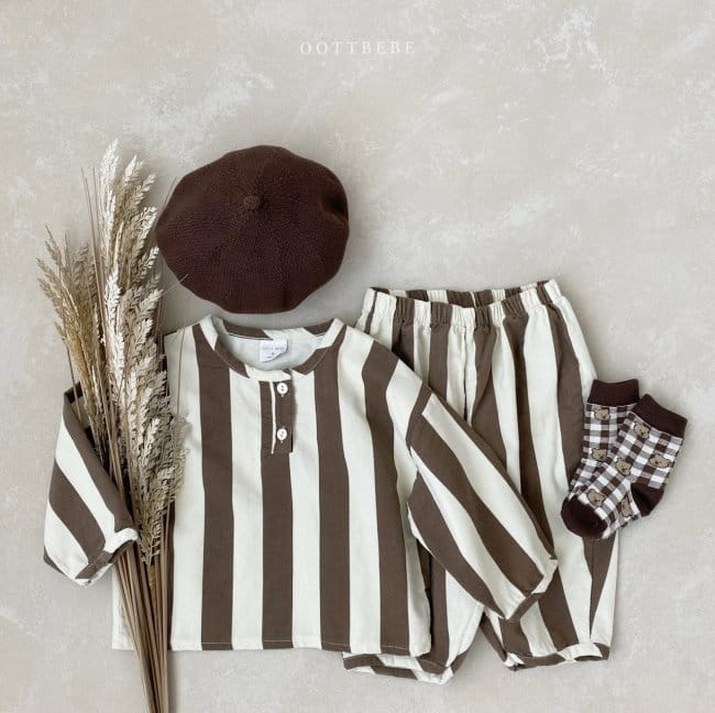 OOTT BEBE - Korean Children Fashion - #Kfashion4kids - Balance Top Bottom Set - 9