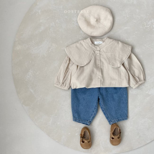 OOTT BEBE - Korean Children Fashion - #Kfashion4kids - Big Collar Blouse - 7