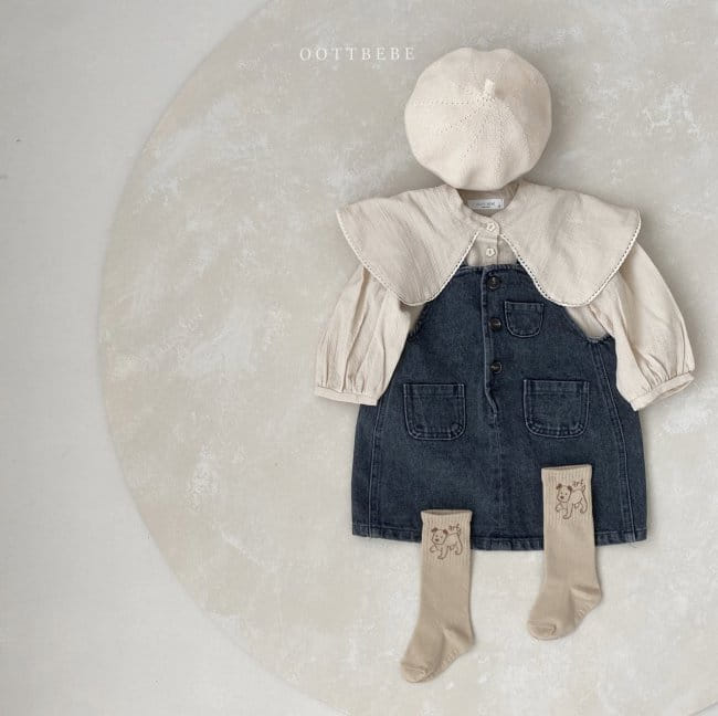OOTT BEBE - Korean Children Fashion - #Kfashion4kids - Big Collar Blouse - 8