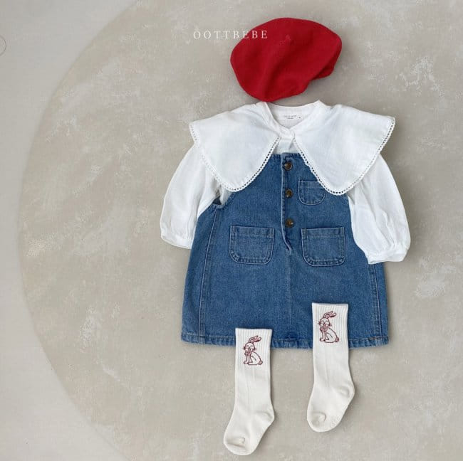OOTT BEBE - Korean Children Fashion - #Kfashion4kids - Big Collar Blouse - 9