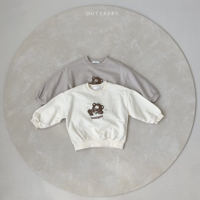 OOTT BEBE - Korean Children Fashion - #Kfashion4kids - Pop Bear Sweatshirt - 6
