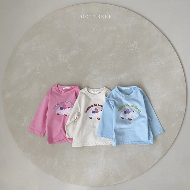OOTT BEBE - Korean Children Fashion - #Kfashion4kids - Cloud Bear Tee - 3