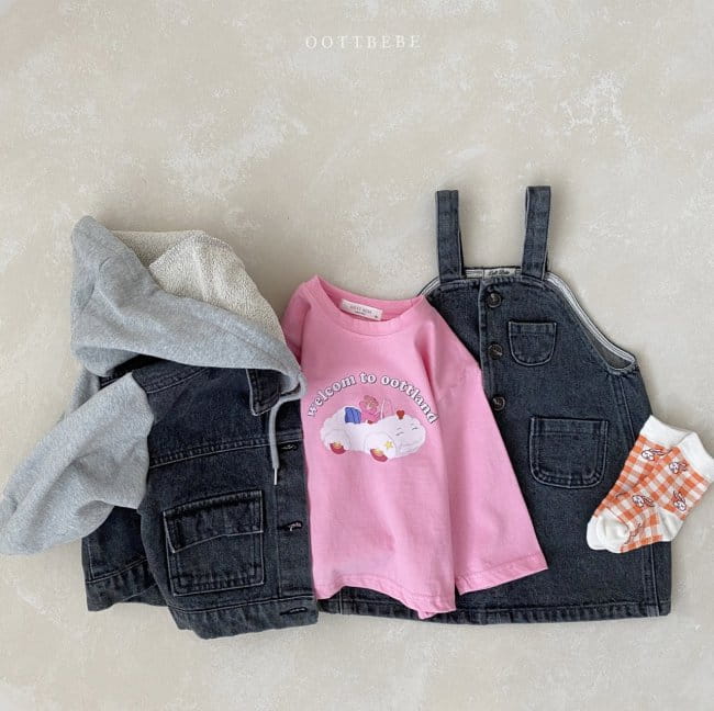 OOTT BEBE - Korean Children Fashion - #Kfashion4kids - Cloud Bear Tee - 4
