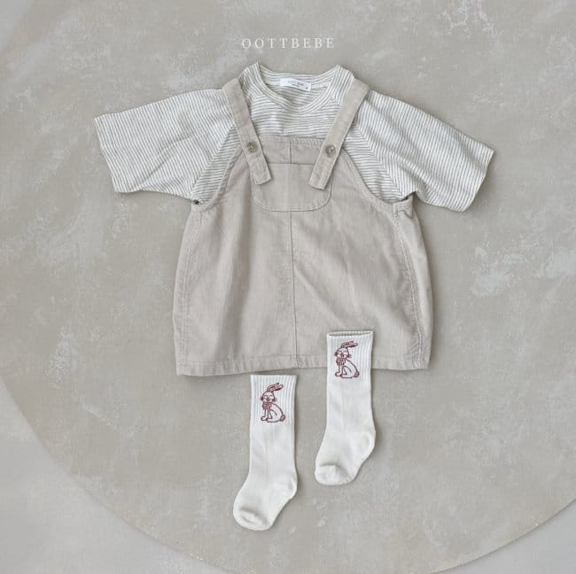 OOTT BEBE - Korean Children Fashion - #Kfashion4kids - Raglan Capri Tee - 10