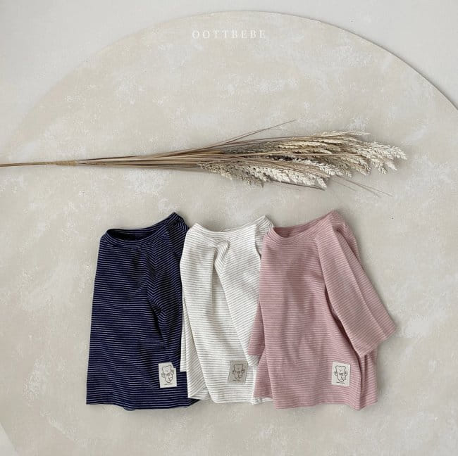 OOTT BEBE - Korean Children Fashion - #Kfashion4kids - Raglan Capri Tee - 4