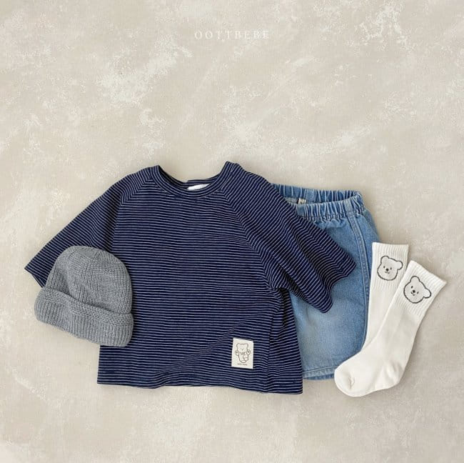 OOTT BEBE - Korean Children Fashion - #Kfashion4kids - Raglan Capri Tee - 7