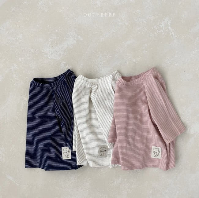 OOTT BEBE - Korean Children Fashion - #Kfashion4kids - Raglan Capri Tee - 8