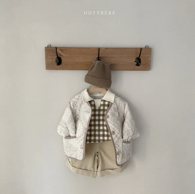 OOTT BEBE - Korean Children Fashion - #Kfashion4kids - Check Collar Tee - 12