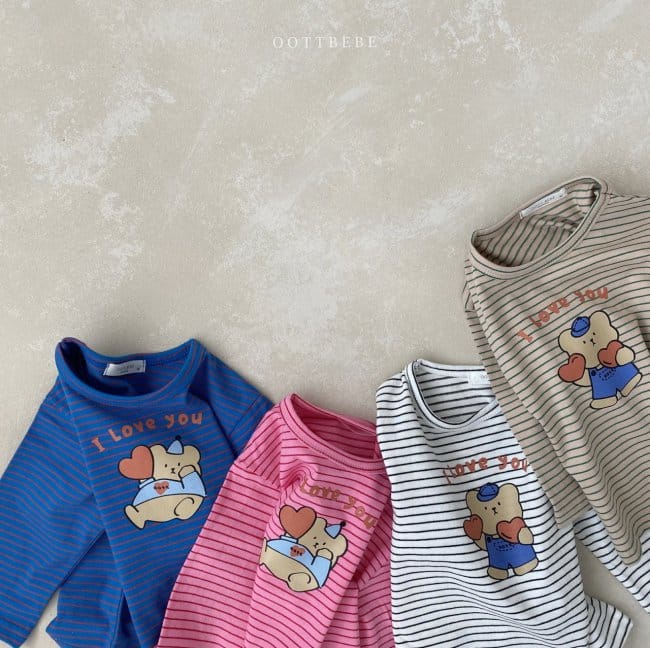 OOTT BEBE - Korean Children Fashion - #Kfashion4kids - Hatto Bear Tee - 3
