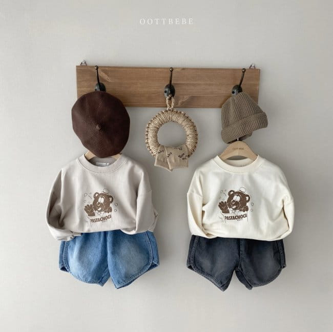 OOTT BEBE - Korean Children Fashion - #Kfashion4kids - Bong Bong Capri Jeans - 12