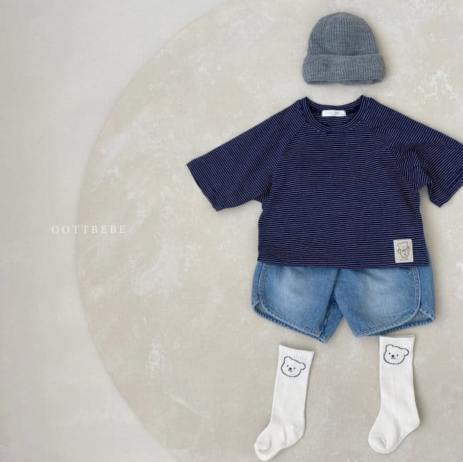 OOTT BEBE - Korean Children Fashion - #Kfashion4kids - Bong Bong Capri Jeans - 7