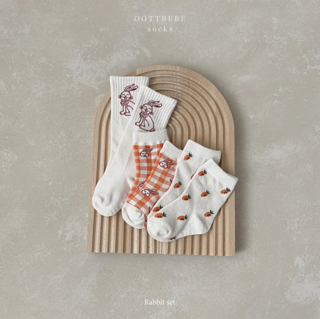 OOTT BEBE - Korean Children Fashion - #Kfashion4kids - Animal Socks [set of 3] - 9