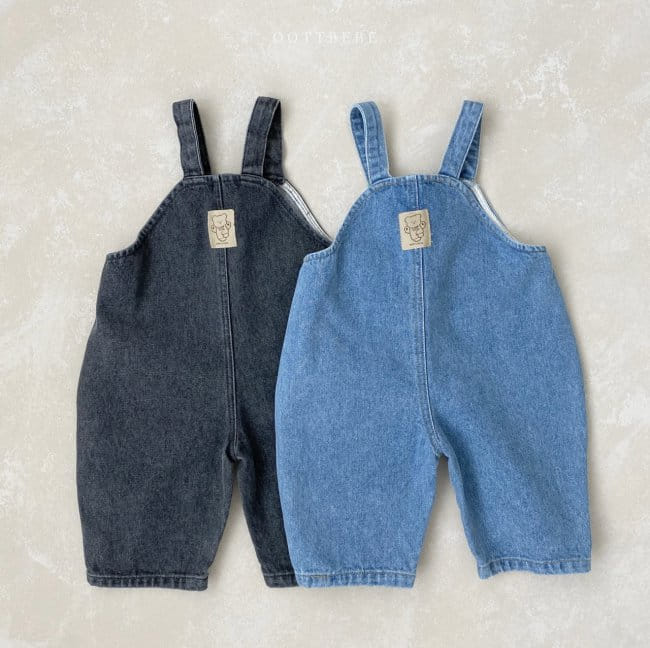 OOTT BEBE - Korean Children Fashion - #Kfashion4kids - Bong Bong Denim Overall - 12
