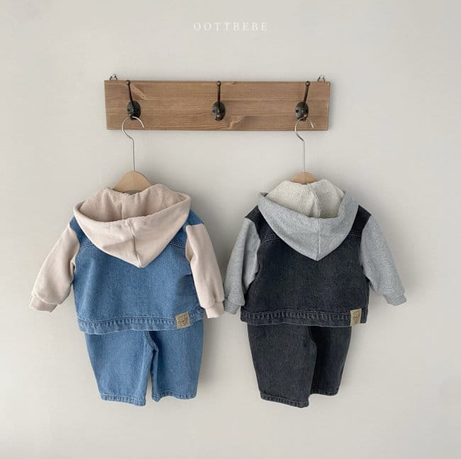 OOTT BEBE - Korean Children Fashion - #Kfashion4kids - Bong Bong Denim Overall - 9