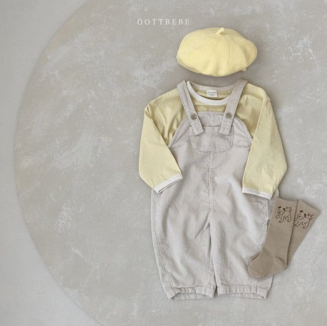 OOTT BEBE - Korean Children Fashion - #Kfashion4kids - Corduroy Overall - 11