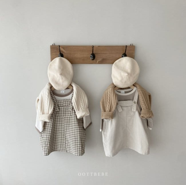 OOTT BEBE - Korean Children Fashion - #Kfashion4kids - Corduroy One-piece - 3