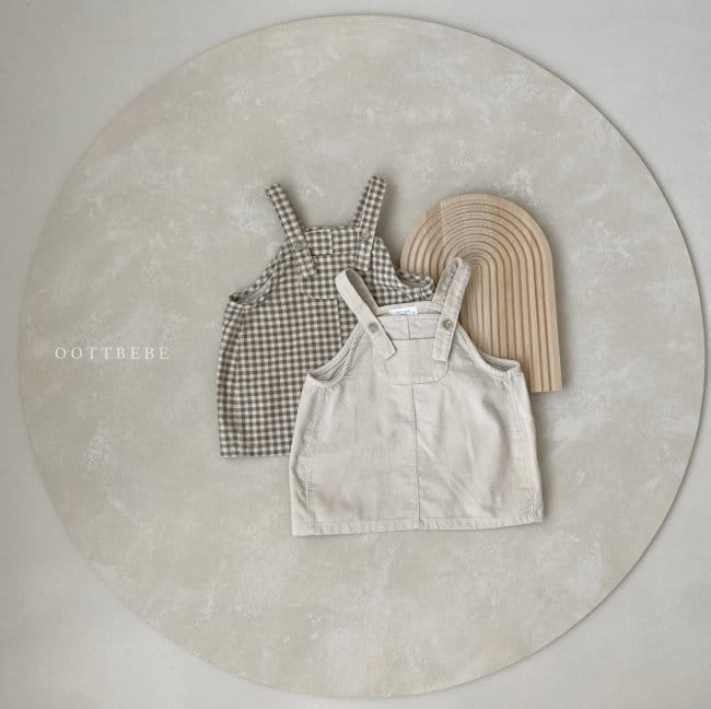 OOTT BEBE - Korean Children Fashion - #Kfashion4kids - Corduroy One-piece - 6