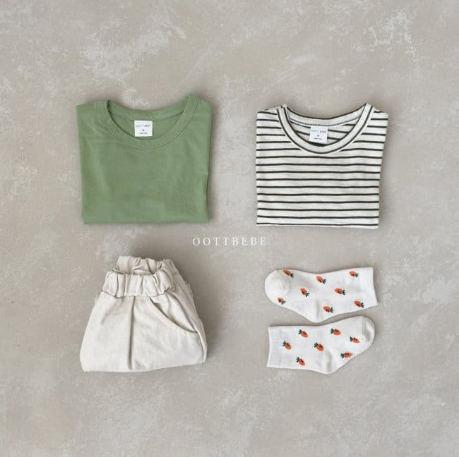 OOTT BEBE - Korean Children Fashion - #Kfashion4kids - Basic 1+1 Tee Set - 8