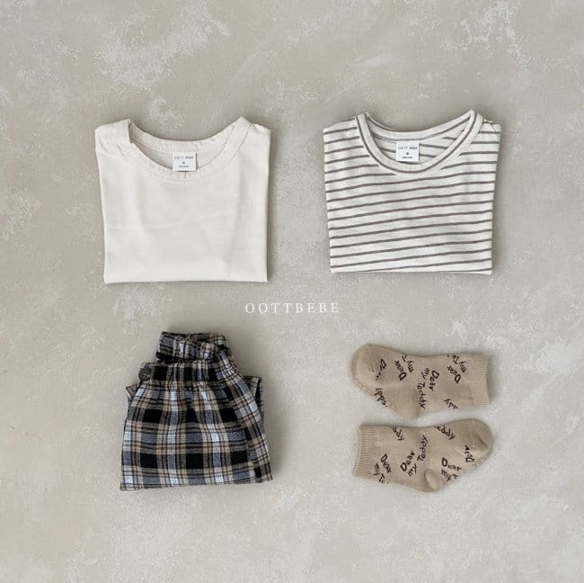 OOTT BEBE - Korean Children Fashion - #Kfashion4kids - Basic 1+1 Tee Set - 9