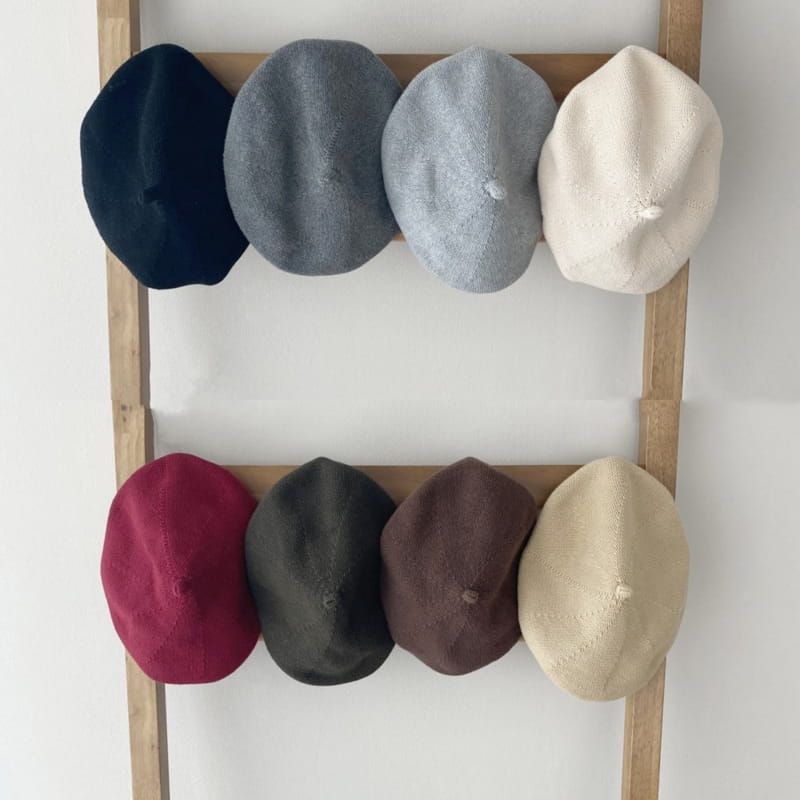 OOTT BEBE - Korean Children Fashion - #Kfashion4kids - Fall Tone Tone Beret Hat - 2