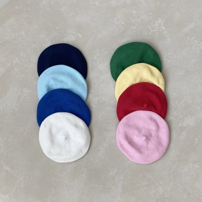 OOTT BEBE - Korean Children Fashion - #Kfashion4kids - Fall Color Beret Hat - 2